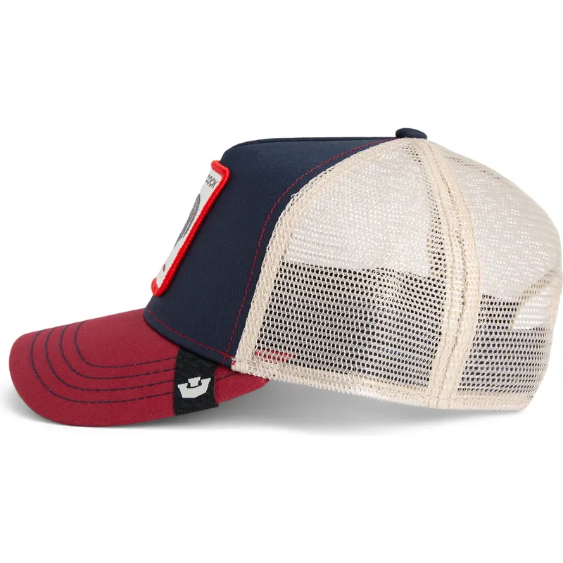 casquette-trucker-bleue-marine-coq-all-american-rooster-goorin-bros
