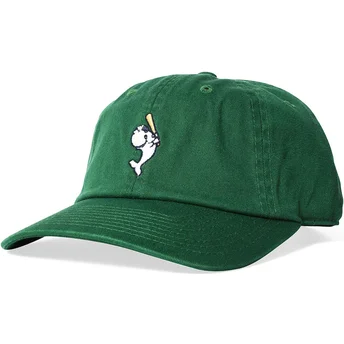 American Needle Curved Brim Ballpark Yokohama Whales MLB Green Adjustable Cap
