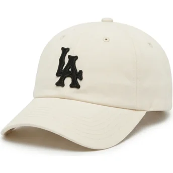 Gorra curva blanca ajustable Archive de Los Angeles Dodgers MLB de American Needle