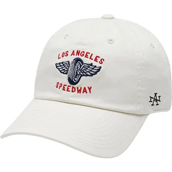Gorra curva beige ajustable Los Angeles Speedway Ballpark de American Needle