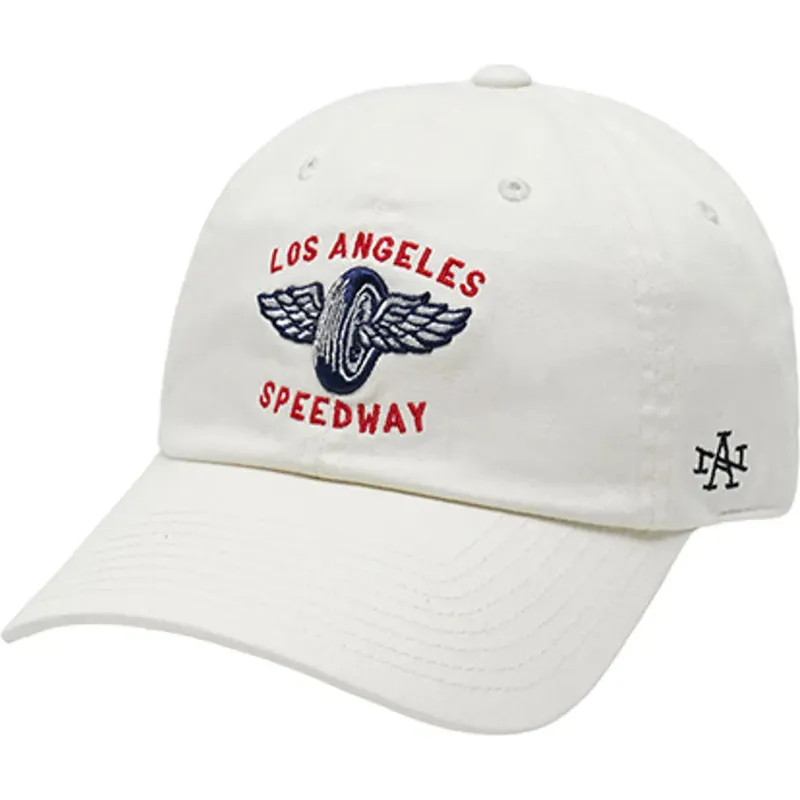 bojd-beige-justerbar-keps-los-angeles-speedway-ballpark-fran-american-needle