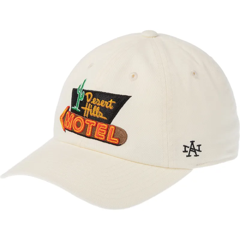 cappellino-curvo-beige-regolabile-desert-hill-motel-ballpark-di-american-needle