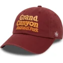 casquette-courbee-rouge-ajustable-ballpark-grand-canyon-national-park-american-needle