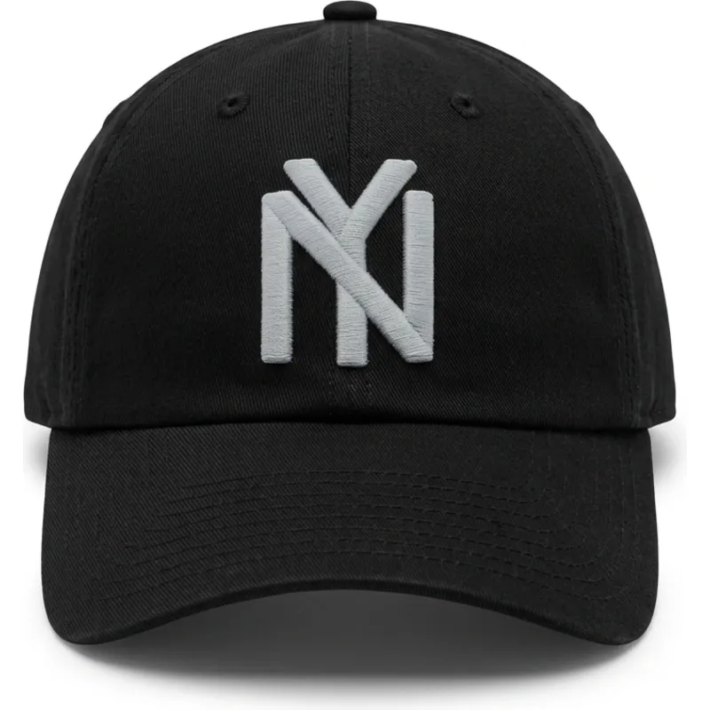 cappellino-curvo-nero-regolabile-ballpark-dei-new-york-black-yankees-mlb-di-american-needle