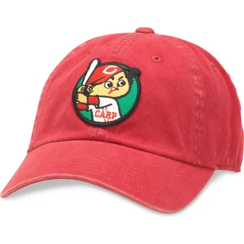 Gorra curva roja ajustable Archive de Hiroshima Toyo Carp...