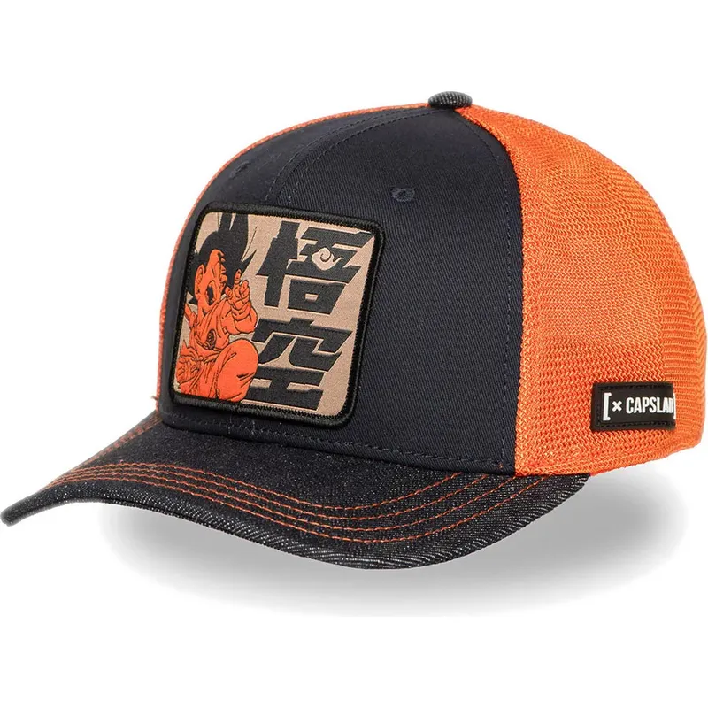 capslab-kid-son-goku-db6-kid-dragon-ball-blue-and-orange-trucker-hat