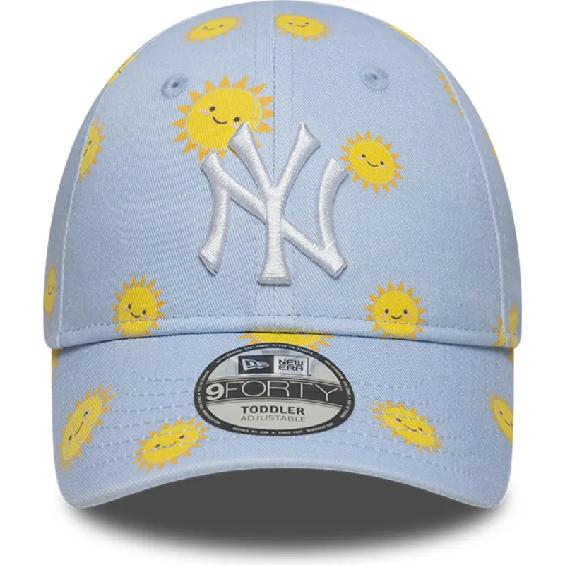 cappellino-curvo-blu-regolabile-per-bambino-9forty-summer-all-over-print-dei-new-york-yankees-mlb-di-new-era