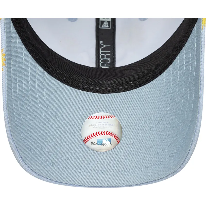 casquette-courbee-bleue-ajustable-pour-enfant-9forty-summer-all-over-print-new-york-yankees-mlb-new-era