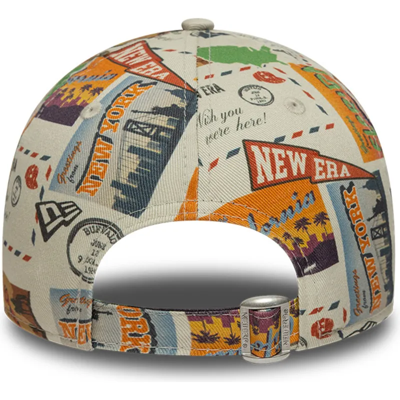mehrfarbige-verstellbare-gebogene-kappe-fur-kinder-9forty-location-all-over-print-von-new-era