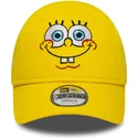 cappellino-con-visiera-curva-giallo-regolabile-per-bambino-9forty-face-di-spongebob-di-new-era