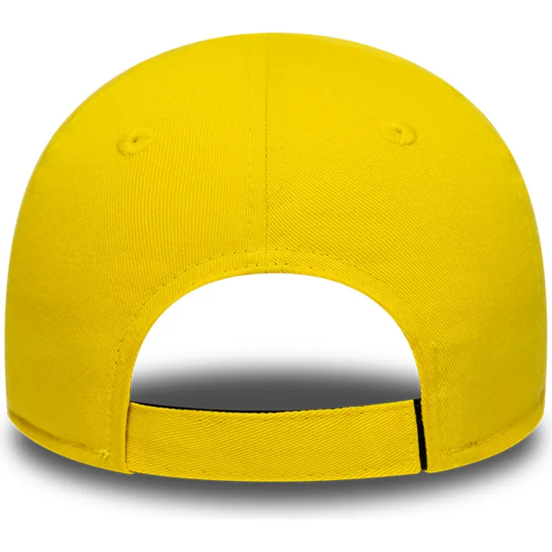 gelbe-gebogene-verstellbare-kinderkappe-9forty-face-von-spongebob-von-new-era