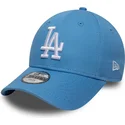 cappellino-curvo-azzurro-chiaro-regolabile-per-bambino-9forty-essential-dei-los-angeles-dodgers-mlb-di-new-era