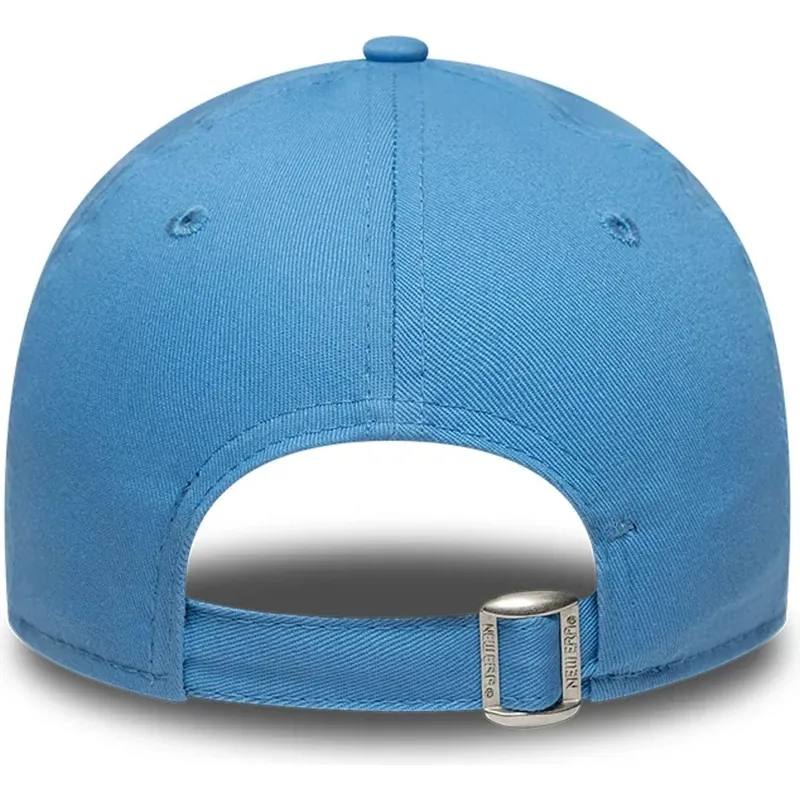hellblaue-gebogene-verstellbare-kinderkappe-9forty-essential-der-los-angeles-dodgers-mlb-von-new-era
