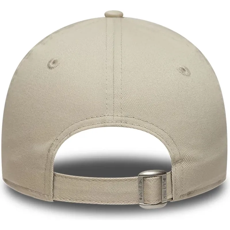 cappellino-curvo-beige-regolabile-con-logo-arancione-per-bambino-9forty-league-essential-di-new-york-yankees-mlb-di-new-era