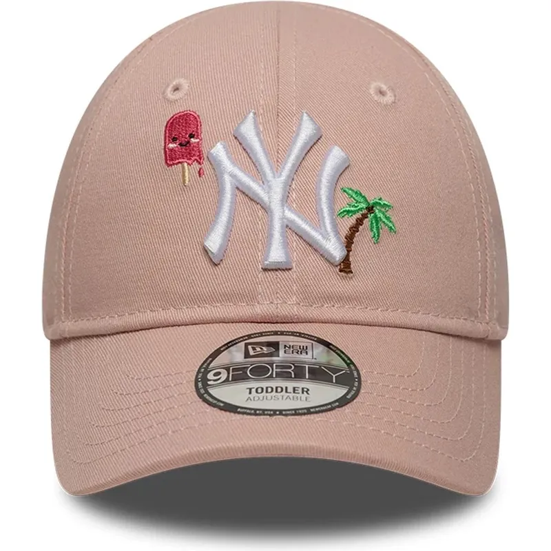 gorra-curva-rosa-ajustable-para-nino-9forty-summer-icon-de-new-york-yankees-mlb-de-new-era