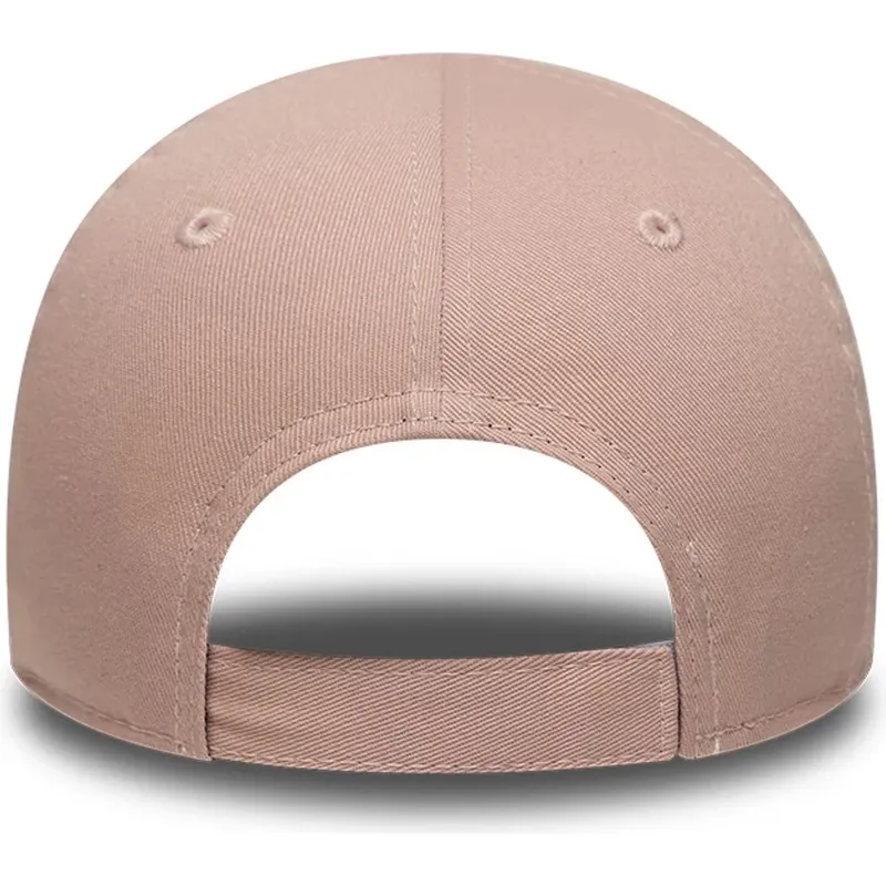 gebogene-rosa-verstellbare-kappe-fur-kinder-9forty-summer-icon-von-new-york-yankees-mlb-von-new-era