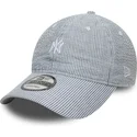new-era-curved-brim-9twenty-seersucker-new-york-yankees-mlb-navy-blue-adjustable-cap