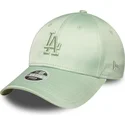 cap-curbata-green-adjustable-strap-9forty-bow-back-satin-de-los-angeles-dodgers-mlb-de-new-era