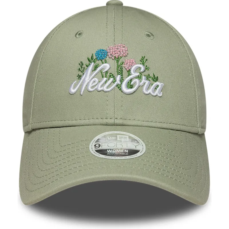 casquette-courbee-verte-ajustable-pour-femme-9forty-beaded-new-era