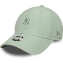 cappellino-con-visiera-curva-verde-regolabile-da-donna-9forty-mini-cord-dei-new-york-yankees-mlb-di-new-era
