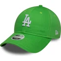 cappellino-curvo-verde-regolabile-da-donna-9twenty-league-essential-midi-dei-los-angeles-dodgers-mlb-di-new-era