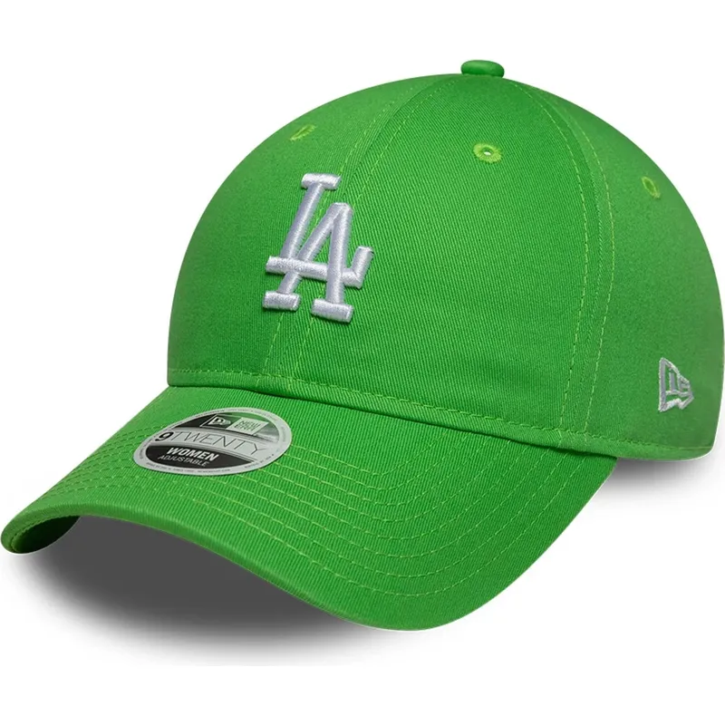 cappellino-curvo-verde-regolabile-da-donna-9twenty-league-essential-midi-dei-los-angeles-dodgers-mlb-di-new-era