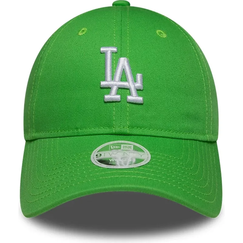 cappellino-curvo-verde-regolabile-da-donna-9twenty-league-essential-midi-dei-los-angeles-dodgers-mlb-di-new-era