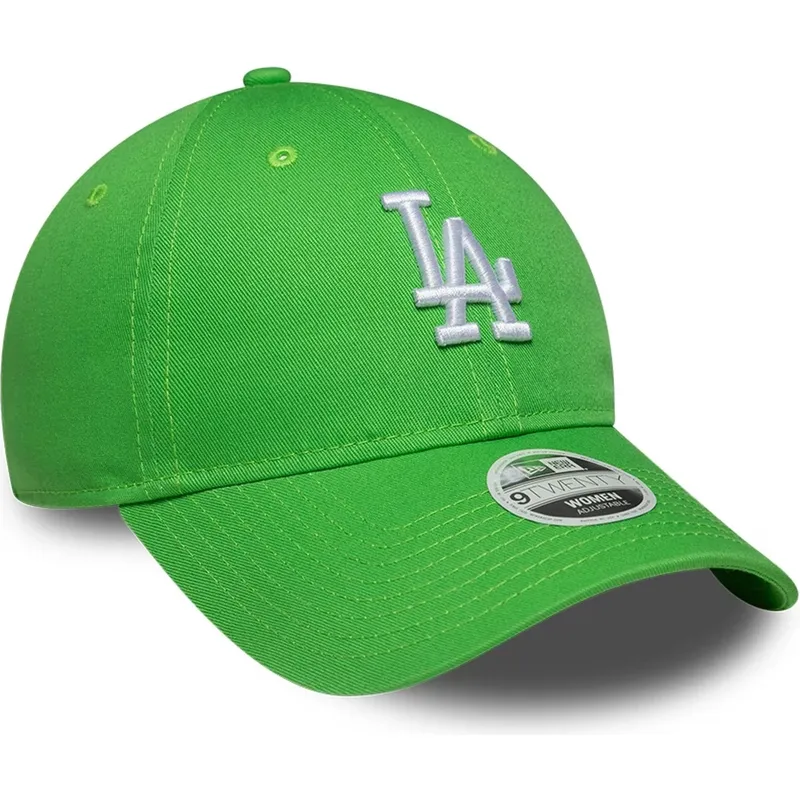 cappellino-curvo-verde-regolabile-da-donna-9twenty-league-essential-midi-dei-los-angeles-dodgers-mlb-di-new-era