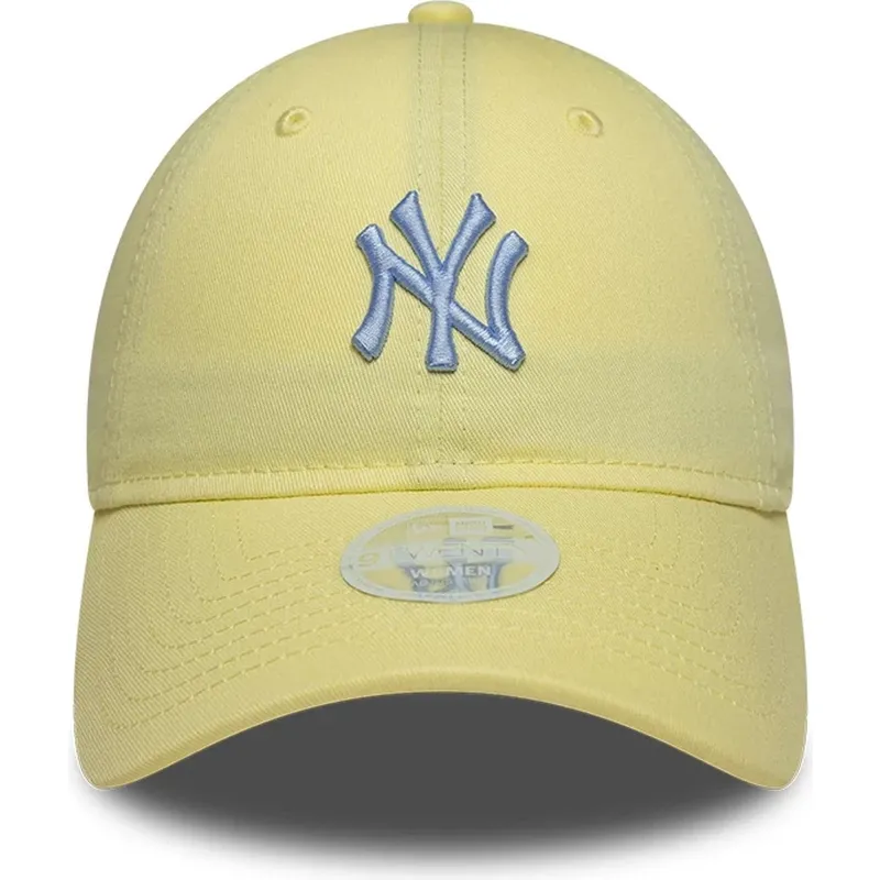 cappellino-curvo-giallo-regolabile-da-donna-9twenty-league-essential-midi-dei-new-york-yankees-mlb-di-new-era