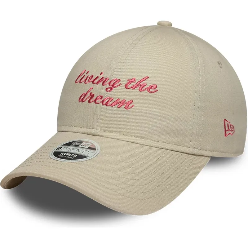 epci-curbata-bej-reglabila-9twenty-living-the-dream-slogan-de-new-era
