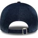 marineblaue-gebogene-verstellbare-damen-kappe-9twenty-a-frame-denim-der-new-york-yankees-mlb-von-new-era