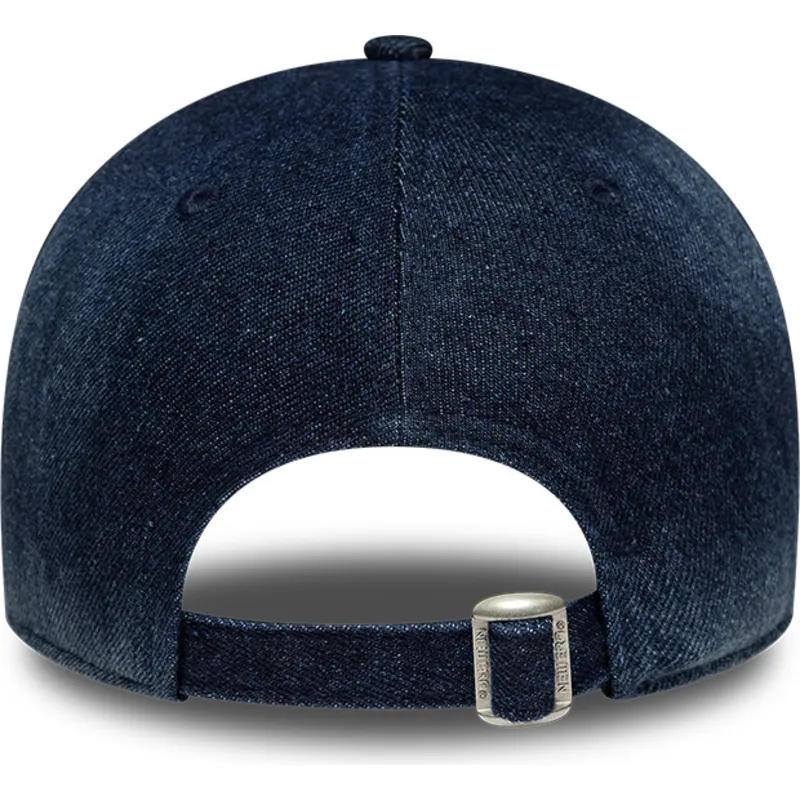 new-era-curved-brim-women-9twenty-a-frame-denim-new-york-yankees-mlb-navy-blue-adjustable-cap