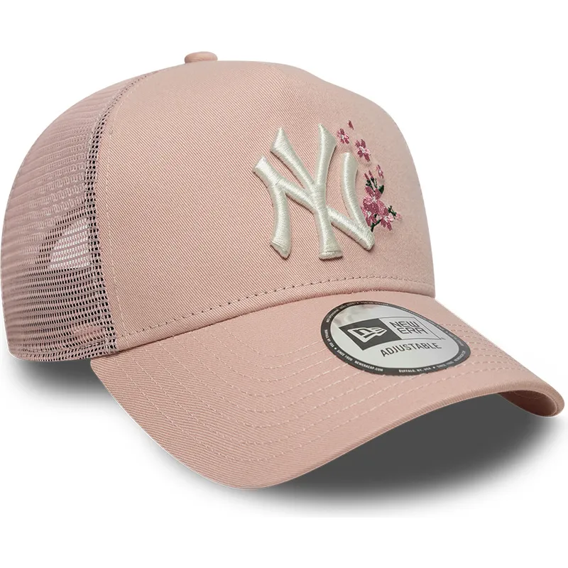 epci-curbata-roz-snapback-9forty-a-frame-floral-de-new-york-yankees-mlb-de-new-era