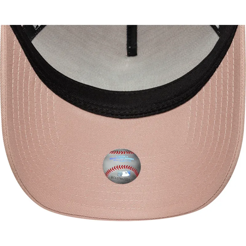 epci-curbata-roz-snapback-9forty-a-frame-floral-de-new-york-yankees-mlb-de-new-era