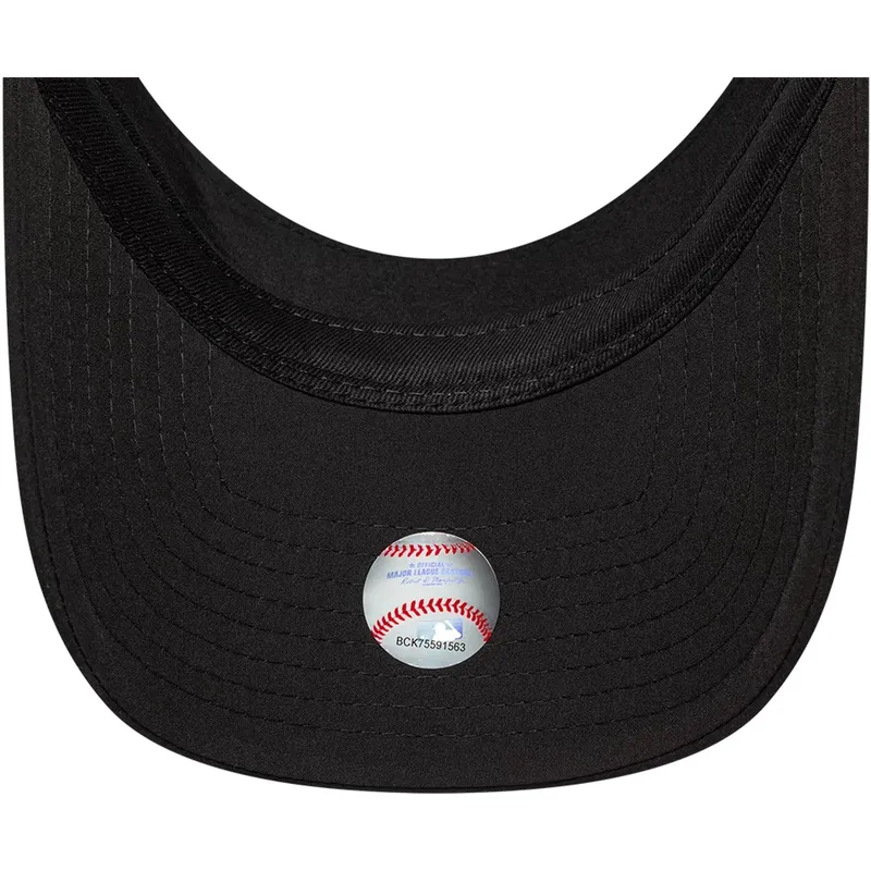 gebogene-schwarze-taillierte-schirmmutze-fur-damen-sport-der-new-york-yankees-mlb-von-new-era