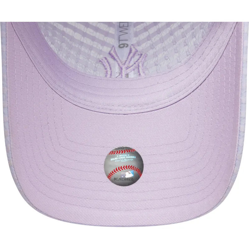 new-era-curved-brim-women-purple-logo-9twenty-seersucker-new-york-yankees-mlb-purple-adjustable-cap