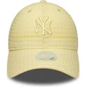 epci-curbata-galben-reglabila-9twenty-seersucker-de-new-york-yankees-mlb-de-new-era