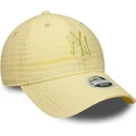 epci-curbata-galben-reglabila-9twenty-seersucker-de-new-york-yankees-mlb-de-new-era