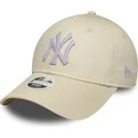 epci-curbata-bej-reglabila-9forty-metallic-de-new-york-yankees-mlb-de-new-era