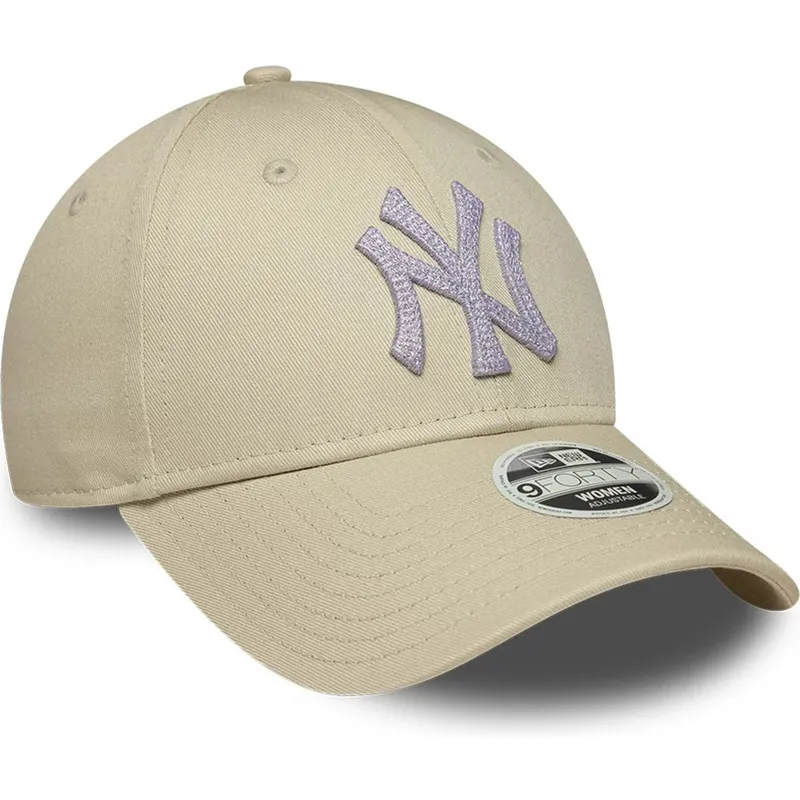 epci-curbata-bej-reglabila-9forty-metallic-de-new-york-yankees-mlb-de-new-era