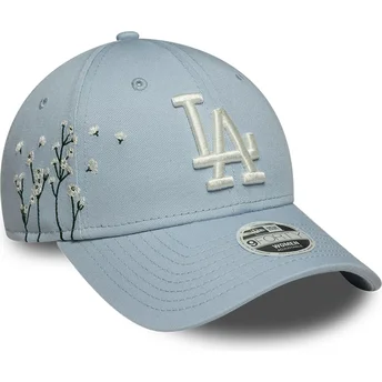 Șepci curbată albastru reglabilă 9FORTY Floral Icon de Los Angeles Dodgers MLB de New Era