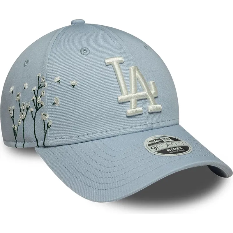 cappellino-curvo-blu-regolabile-da-donna-9forty-floral-icon-dei-los-angeles-dodgers-mlb-di-new-era