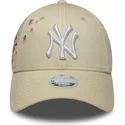 epci-curbata-bej-reglabila-9forty-floral-icon-side-de-new-york-yankees-mlb-de-new-era