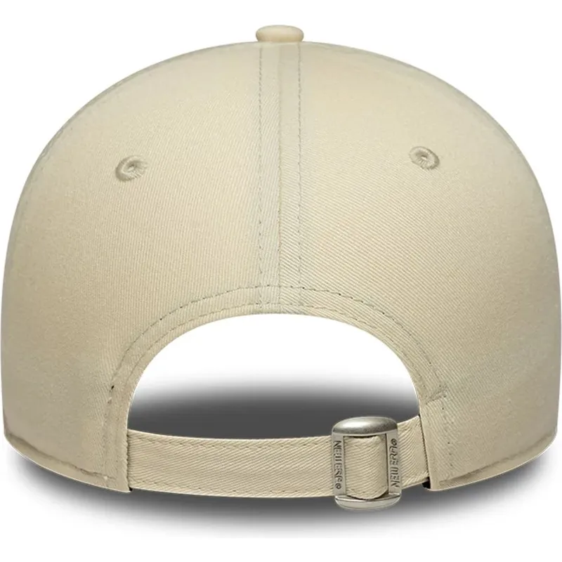 bezowa-regulowana-czapka-z-zakrzywionym-daszkiem-dla-kobiet-9forty-floral-icon-side-new-york-yankees-mlb-new-era