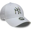 epci-curbata-alb-reglabila-9forty-floral-infill-de-new-york-yankees-mlb-de-new-era