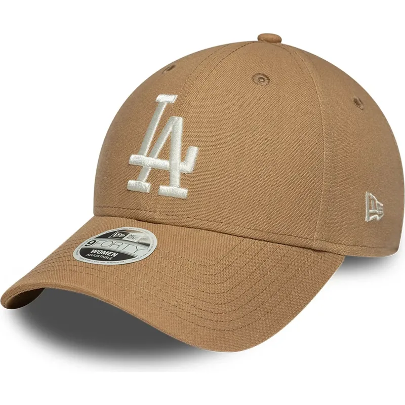 epci-curbata-maro-reglabila-9forty-linen-de-los-angeles-dodgers-mlb-de-new-era