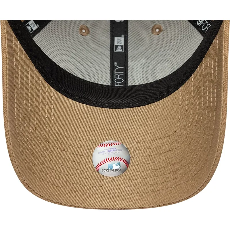 epci-curbata-maro-banda-reglabila-9forty-linen-de-los-angeles-dodgers-mlb-de-new-era