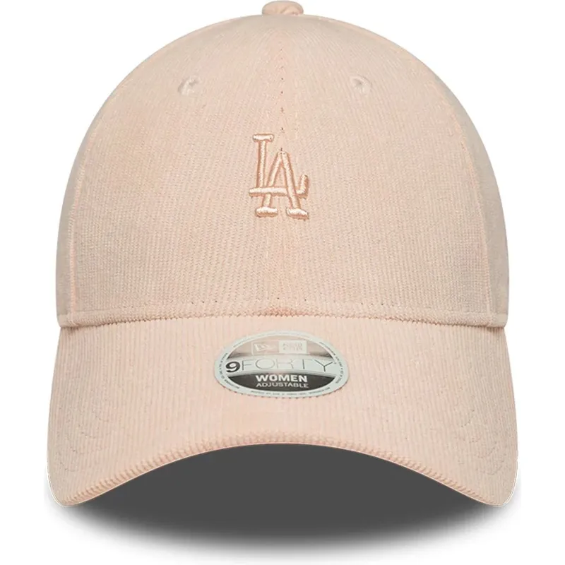 epci-curbata-roz-reglabila-9forty-mini-cord-de-los-angeles-dodgers-mlb-de-new-era
