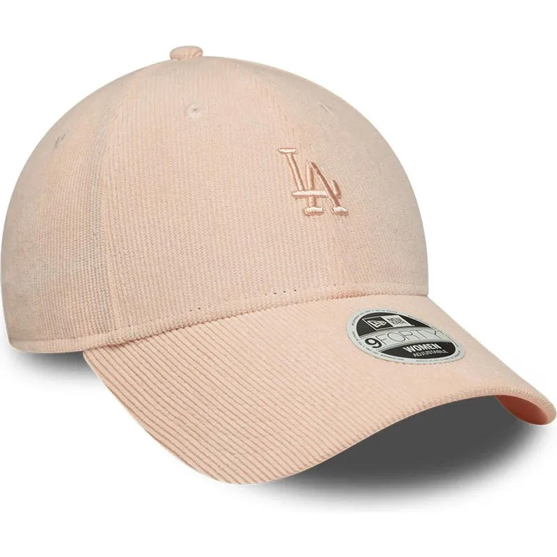 epci-curbata-roz-reglabila-9forty-mini-cord-de-los-angeles-dodgers-mlb-de-new-era
