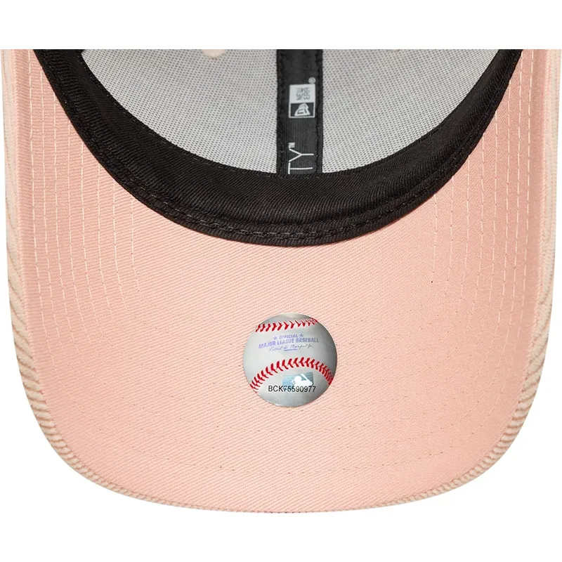 epci-curbata-roz-reglabila-9forty-mini-cord-de-los-angeles-dodgers-mlb-de-new-era